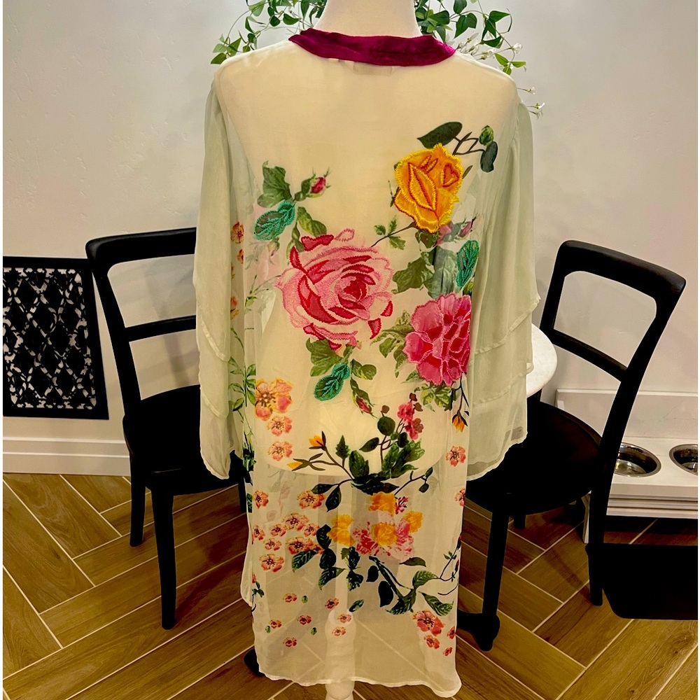 Sheer Embroidered Vintage Style jacket